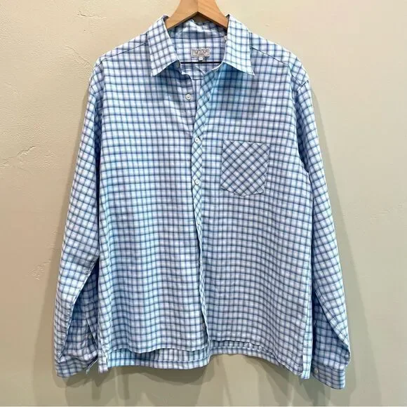 Ted Baker Shirt Specialist Men’s Blue Plaid Shirt - Size: 5 - Picture 1 of 7